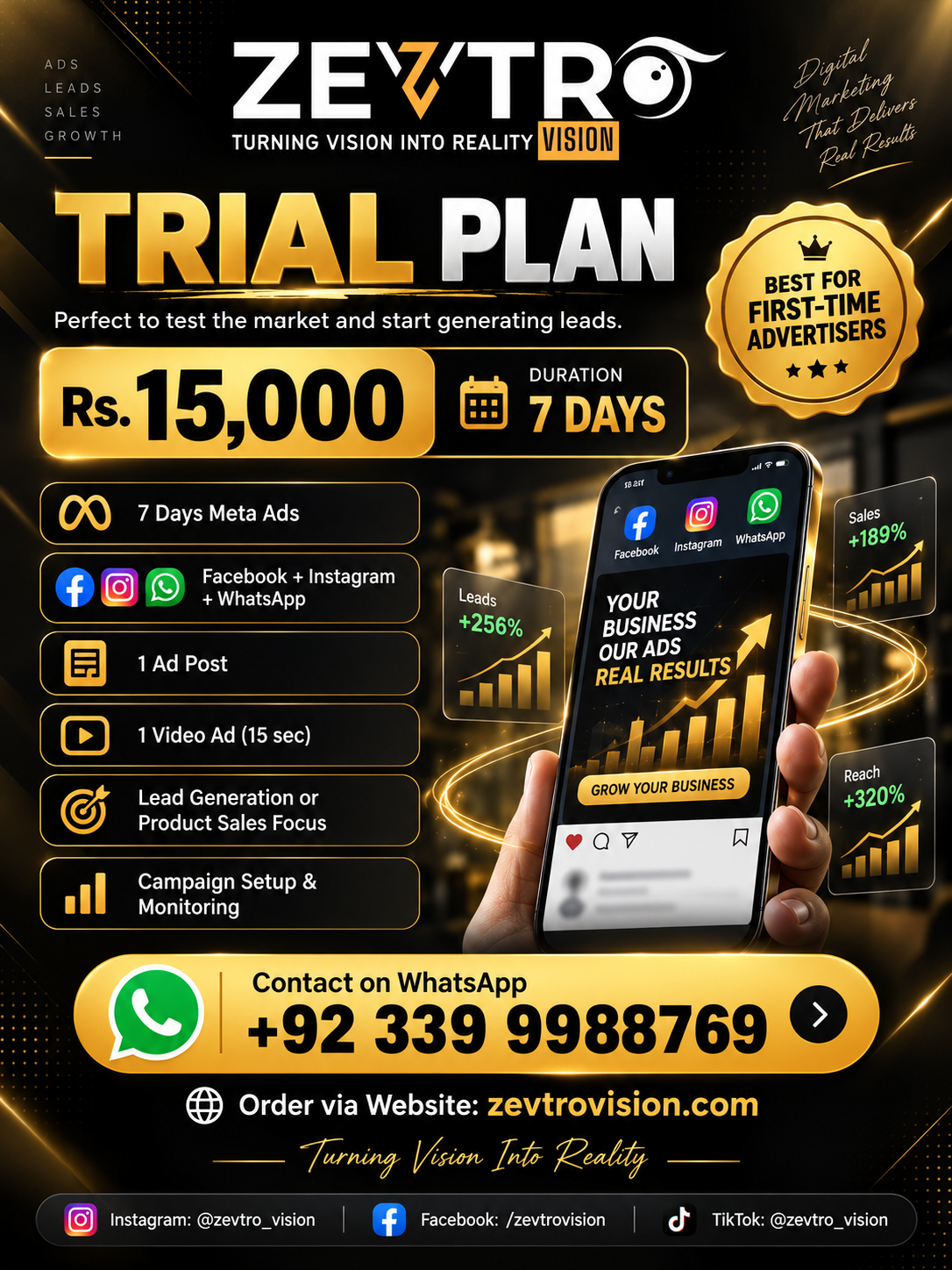 7-Day Facebook & Instagram Ads Package | Zevtro Vision